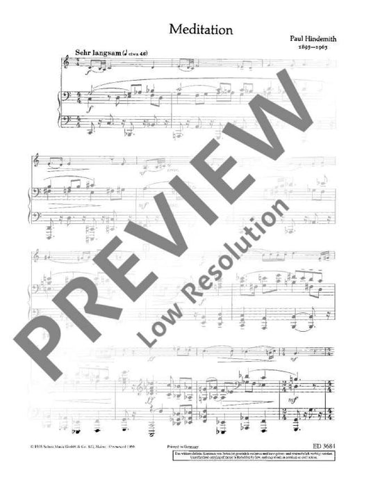 Meditation No. 8 from Nobilissima Visione 辛德密特 冥想曲 最尊貴的顯聖 中提琴加鋼琴 朔特版 | 小雅音樂 Hsiaoya Music