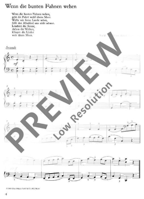 Mein Volksliederbuch 28 Volkslieder und volkstümliche Lieder in leichtem Satz. 歌曲 4手聯彈(含以上) 朔特版 | 小雅音樂 Hsiaoya Music