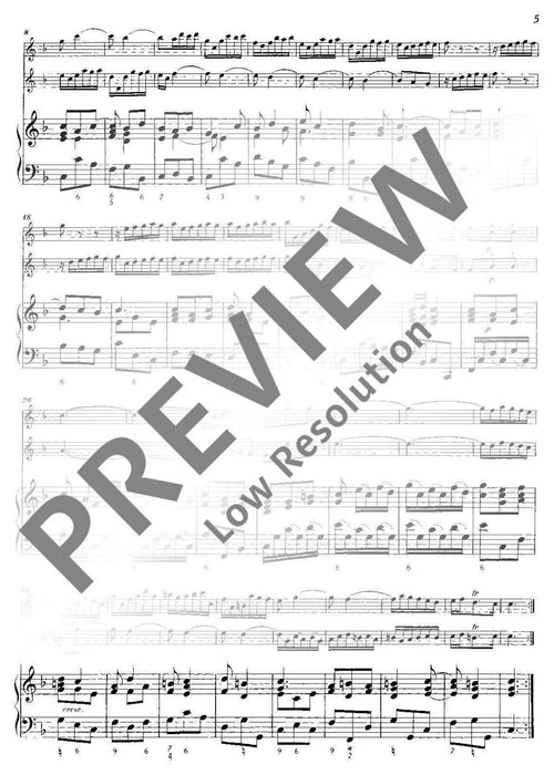 Nine Trio Sonatas op. 2 Nr. 5 韓德爾 三重奏奏鳴曲 雙小提琴加鋼琴 朔特版 | 小雅音樂 Hsiaoya Music