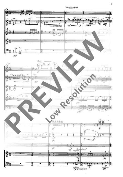 Quintet for flute, oboe, clarinet, horn and bassoon 亨采 五重奏長笛雙簧管 法國號 總譜 朔特版 | 小雅音樂 Hsiaoya Music