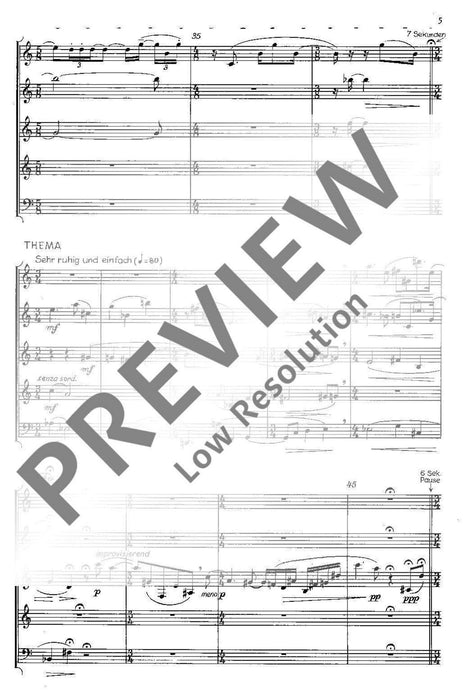 Quintet for flute, oboe, clarinet, horn and bassoon 亨采 五重奏長笛雙簧管 法國號 總譜 朔特版 | 小雅音樂 Hsiaoya Music