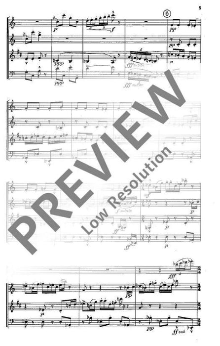 Quartet for flute, oboe, clarinet in B flat and bassoon 四重奏長笛雙簧管 總譜 朔特版 | 小雅音樂 Hsiaoya Music