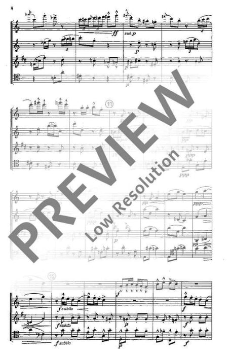 Quartet for flute, oboe, clarinet in B flat and bassoon 四重奏長笛雙簧管 總譜 朔特版 | 小雅音樂 Hsiaoya Music