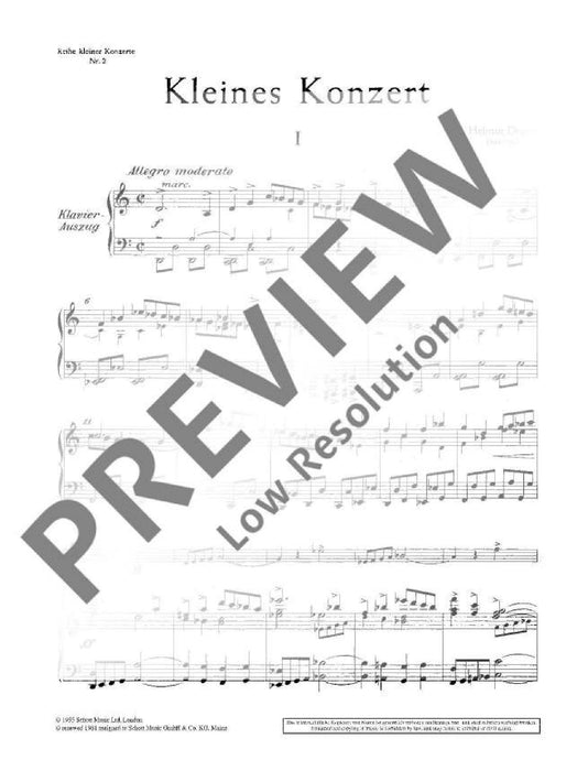 Kleines Konzert 協奏曲 小提琴加鋼琴 朔特版 | 小雅音樂 Hsiaoya Music