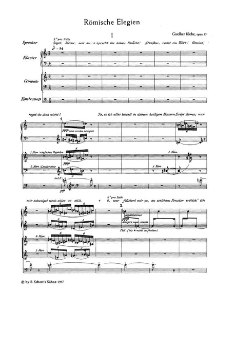 Römische Elegien op. 15 克雷貝 總譜 朔特版 | 小雅音樂 Hsiaoya Music