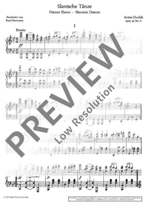 Slavonic Dance from op. 46 and 72 德弗札克 舞曲 鋼琴獨奏 朔特版 | 小雅音樂 Hsiaoya Music