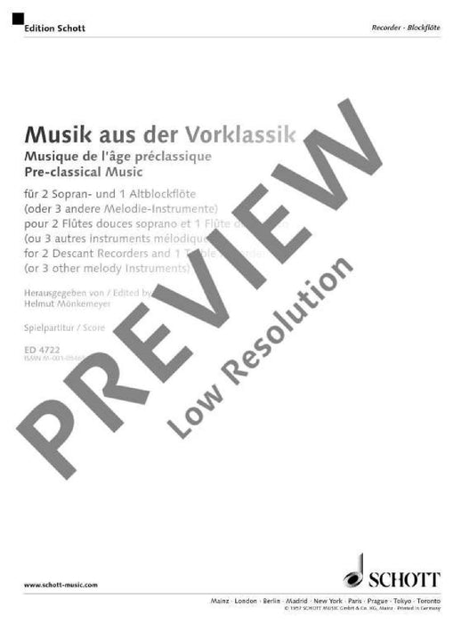 Pre-classical Music 古典 小提琴 3把以上 朔特版 | 小雅音樂 Hsiaoya Music