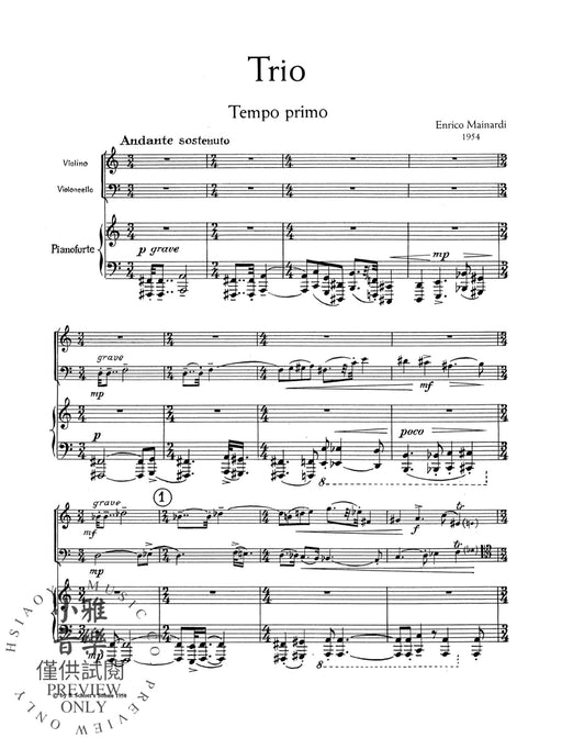 Piano Trio 馬伊納第 鋼琴三重奏 朔特版 | 小雅音樂 Hsiaoya Music