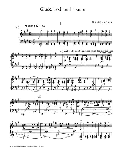 Glück, Tod und Traum op. 17 Alpbacher Tanzserenade 艾能 小夜曲 鋼琴 芭雷伴奏 朔特版 | 小雅音樂 Hsiaoya Music