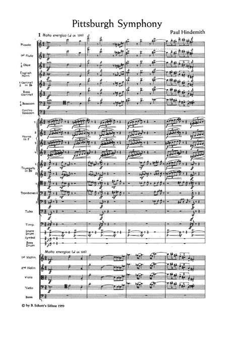 Pittsburgh Symphony 辛德密特 交響曲 總譜 朔特版 | 小雅音樂 Hsiaoya Music