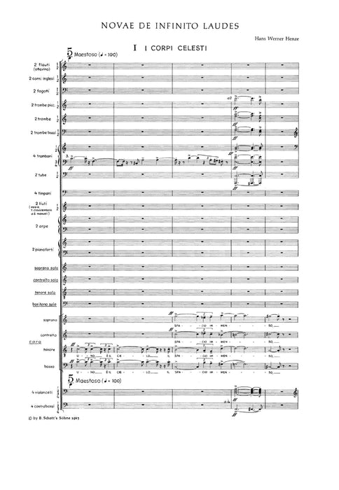 Novae de infinito laudes Cantata 亨采 清唱劇 總譜 朔特版 | 小雅音樂 Hsiaoya Music