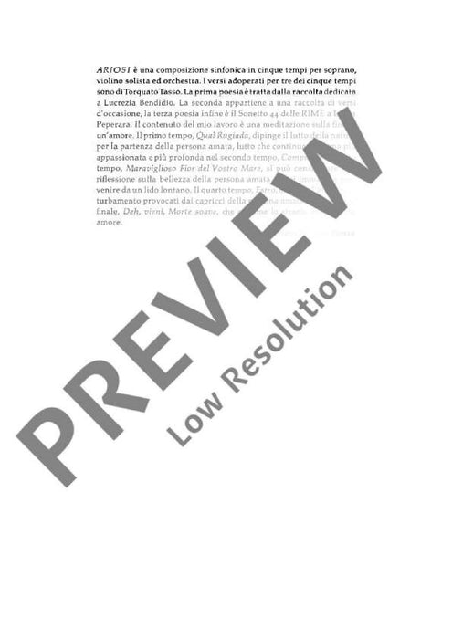 Ariosi to poems by Torquato Tasso 亨采 總譜 朔特版 | 小雅音樂 Hsiaoya Music