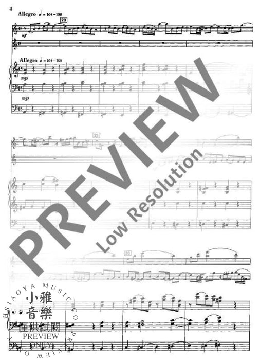 Concertino 混和三重奏 小協奏曲 朔特版 | 小雅音樂 Hsiaoya Music