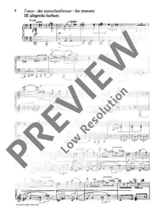 Six pieces for young pianists from the opera for children Pollicino 亨采 小品 歌劇 鋼琴獨奏 朔特版 | 小雅音樂 Hsiaoya Music