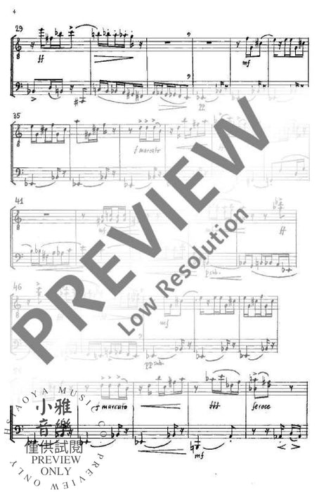 Five Impromptus 混和二重奏 朔特版 | 小雅音樂 Hsiaoya Music