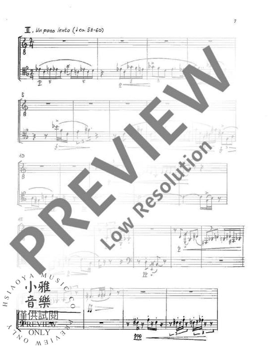 Five Impromptus 混和二重奏 朔特版 | 小雅音樂 Hsiaoya Music