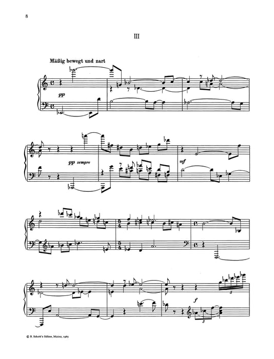 Six later pieces 佛特納 小品 鋼琴獨奏 朔特版 | 小雅音樂 Hsiaoya Music