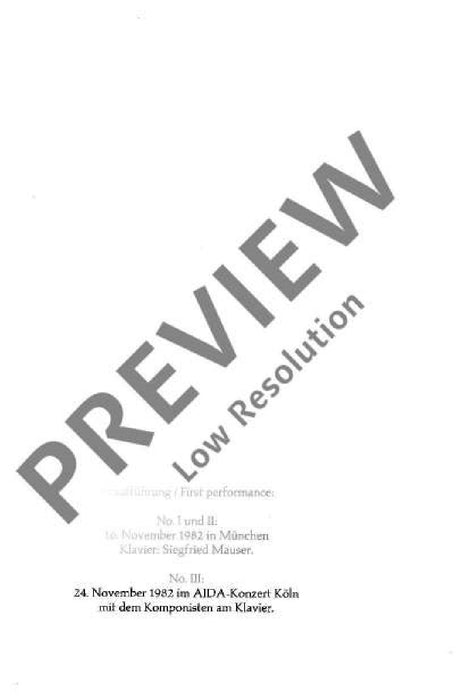 Three Piano pieces (I-III) 鋼琴小品 鋼琴獨奏 朔特版 | 小雅音樂 Hsiaoya Music
