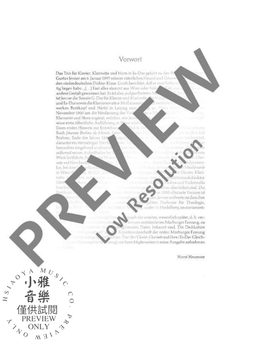 Trio E flat Major 鋼琴三重奏大調 朔特版 | 小雅音樂 Hsiaoya Music