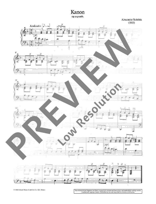 Selected Piano Works 斯克里亞賓 鋼琴 鋼琴獨奏 朔特版 | 小雅音樂 Hsiaoya Music