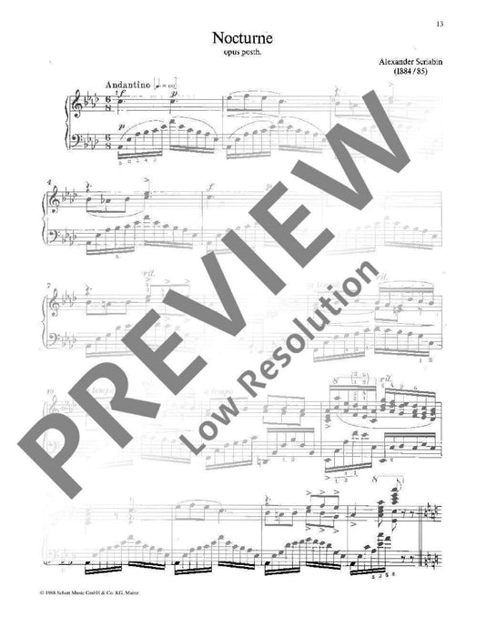 Selected Piano Works 斯克里亞賓 鋼琴 鋼琴獨奏 朔特版 | 小雅音樂 Hsiaoya Music