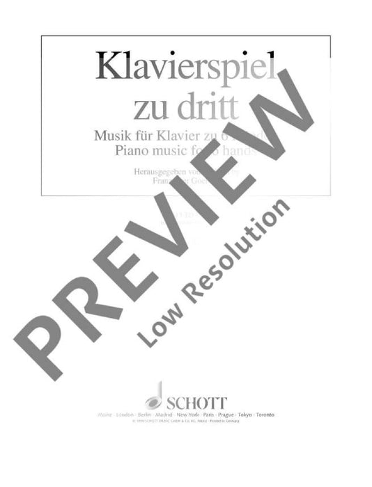 Piano music for 6 hands Band 3 Piano music for 6 hands 鋼琴 鋼琴 4手聯彈(含以上) 朔特版 | 小雅音樂 Hsiaoya Music