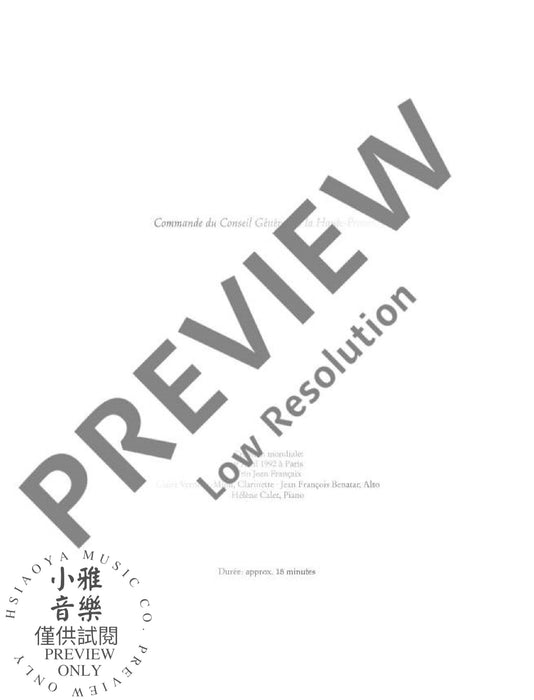 Trio for clarinet, viola and piano 鋼琴三重奏中提琴鋼琴 朔特版 | 小雅音樂 Hsiaoya Music