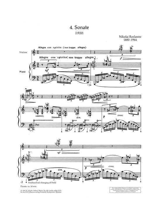 4. Sonata 奏鳴曲 小提琴加鋼琴 朔特版 | 小雅音樂 Hsiaoya Music