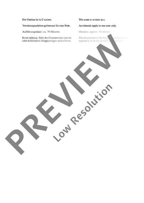 Requiem Neun geistliche Konzerte 亨采 安魂曲 協奏曲 總譜 朔特版 | 小雅音樂 Hsiaoya Music