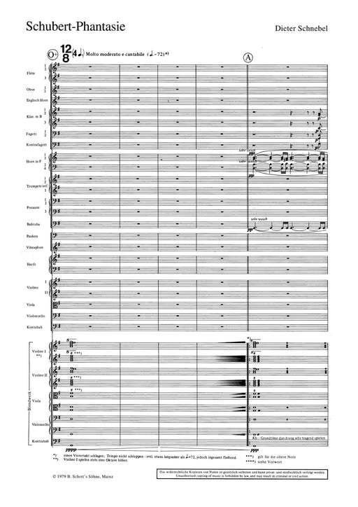 Schubert-Fantasy (Re-Visionen I5) 施內貝爾 幻想曲 總譜 朔特版 | 小雅音樂 Hsiaoya Music
