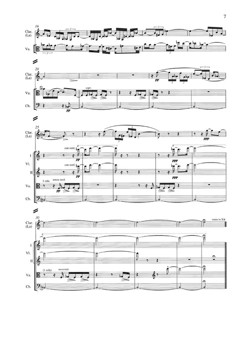 Sinfonietta No. 2 per clarinetto ed archi 彭德瑞茲基 小交響曲 總譜 朔特版 | 小雅音樂 Hsiaoya Music