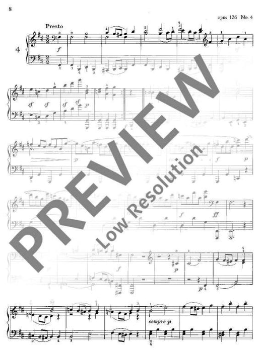 Six Bagatelles op. 126 貝多芬 音樂小品 鋼琴獨奏 朔特版 | 小雅音樂 Hsiaoya Music