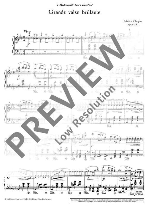 Grande valse brillante op. 18 Waltz E-flat major 蕭邦 圓舞曲 圓舞曲大調 鋼琴獨奏 朔特版 | 小雅音樂 Hsiaoya Music