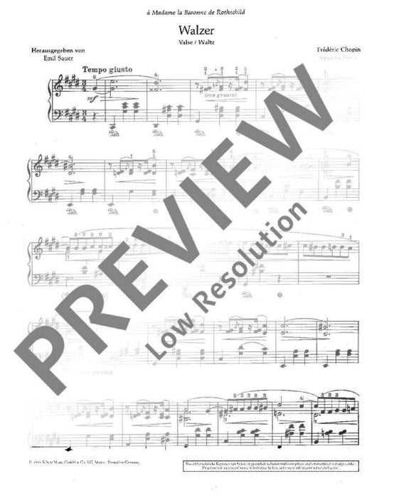 Waltz C-sharp minor op. 64/2 蕭邦 圓舞曲小調 鋼琴獨奏 朔特版 | 小雅音樂 Hsiaoya Music