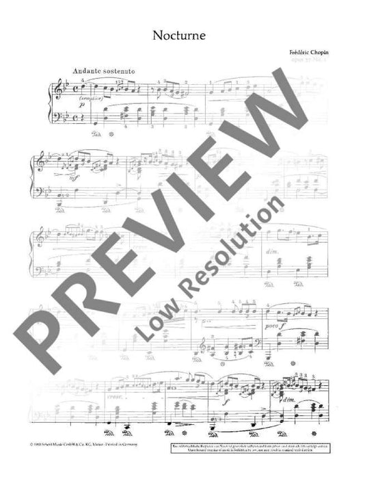 Nocturne G minor op. 37/1 蕭邦 夜曲小調 鋼琴獨奏 朔特版 | 小雅音樂 Hsiaoya Music