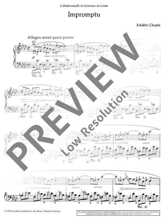 Impromptu A-flat major op. 29 蕭邦 即興曲 大調 鋼琴獨奏 朔特版 | 小雅音樂 Hsiaoya Music