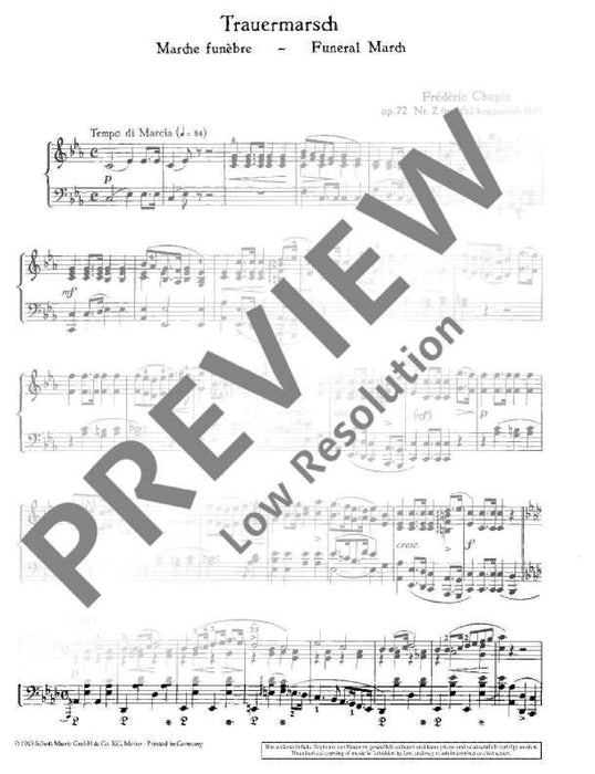 Funeral March C minor op. 72/2 (posth.) 蕭邦 進行曲小調 鋼琴獨奏 朔特版 | 小雅音樂 Hsiaoya Music