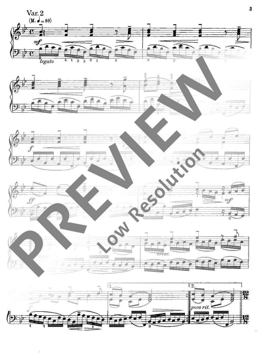 Aria with Variations Theme of the famous Brahms Variations 韓德爾 詠唱調變奏曲主題 變奏曲 鋼琴獨奏 朔特版 | 小雅音樂 Hsiaoya Music