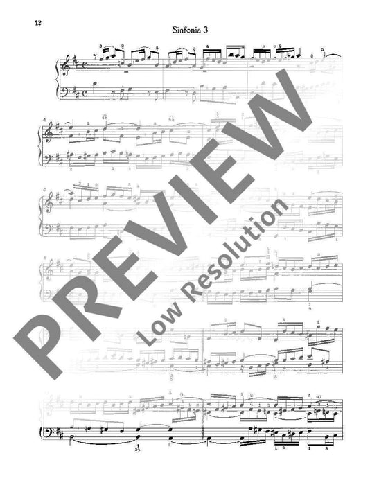 15 Three-Part Inventions BWV 787-801 Symphonies 巴赫約翰‧瑟巴斯提安 三聲部 創意曲 交響曲 鋼琴獨奏 朔特版 | 小雅音樂 Hsiaoya Music