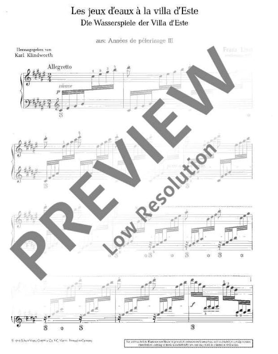 Les jeux d'eaux à la villa d'Este from Années de pélerinage 李斯特 鋼琴獨奏 朔特版 | 小雅音樂 Hsiaoya Music