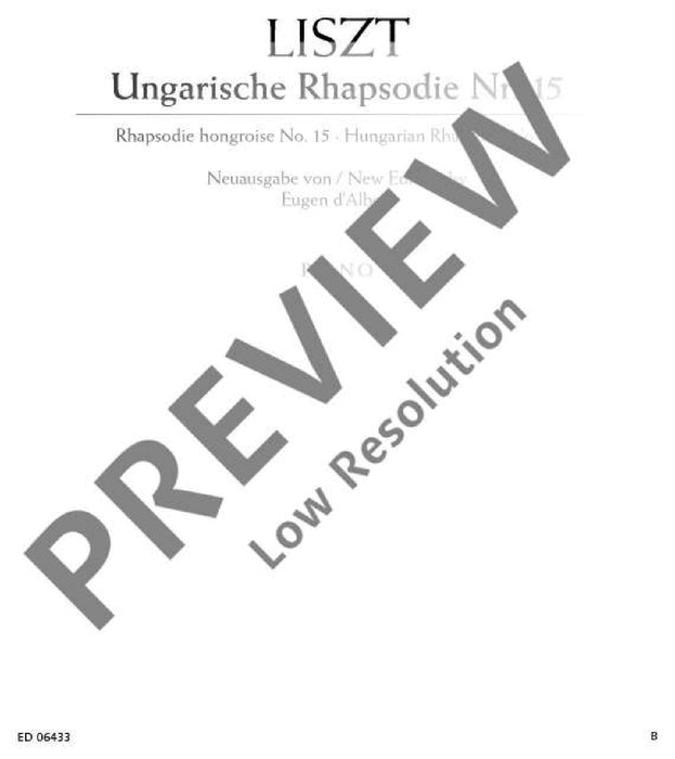 Hungarian Rhapsody No. 15 A minor Rákóczy March 李斯特 匈牙利狂想曲 小調拉科齊進行曲 鋼琴獨奏 朔特版 | 小雅音樂 Hsiaoya Music