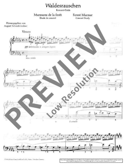 Forest Murmur Concert Study 李斯特 音樂會 鋼琴獨奏 朔特版 | 小雅音樂 Hsiaoya Music