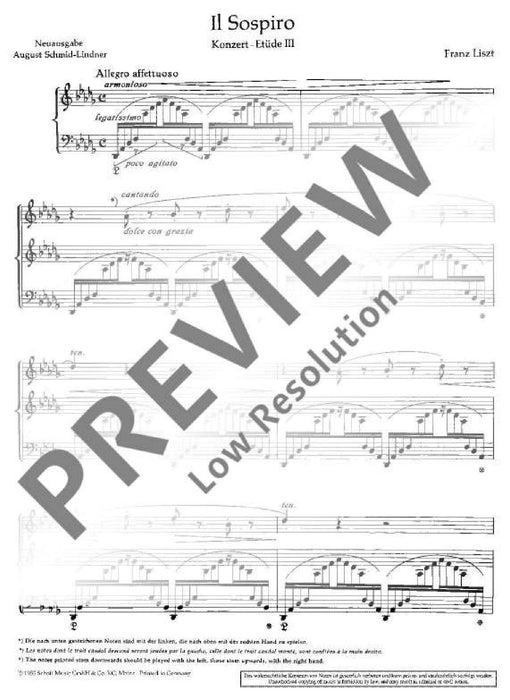Il Sospiro Concert-Etude III 李斯特 音樂會練習曲 鋼琴獨奏 朔特版 | 小雅音樂 Hsiaoya Music