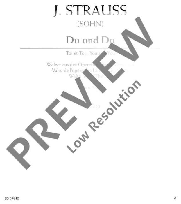 Du und du op. 367 Waltz from Die Fledermaus 史特勞斯．約翰 圓舞曲蝙蝠 鋼琴獨奏 朔特版 | 小雅音樂 Hsiaoya Music