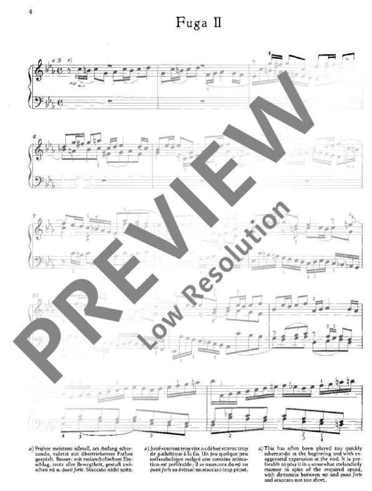 Prelude II and Fugue II C minor BWV 847 from The Well-Tempered Clavier I 巴赫約翰‧瑟巴斯提安 前奏曲 復格曲 小調 鋼琴獨奏 朔特版 | 小雅音樂 Hsiaoya Music