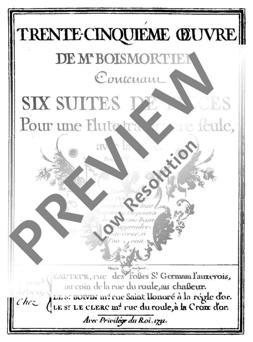 Suite G Major op. 35/2 玻瓦莫提耶 組曲大調 長笛加鋼琴 朔特版 | 小雅音樂 Hsiaoya Music