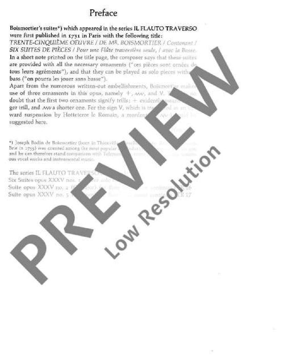 Suite G Major op. 35/2 玻瓦莫提耶 組曲大調 長笛加鋼琴 朔特版 | 小雅音樂 Hsiaoya Music