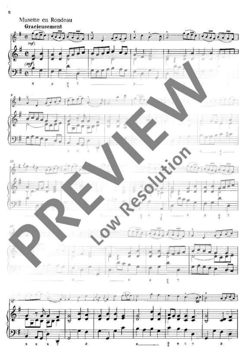 Suite G Major op. 35/2 玻瓦莫提耶 組曲大調 長笛加鋼琴 朔特版 | 小雅音樂 Hsiaoya Music