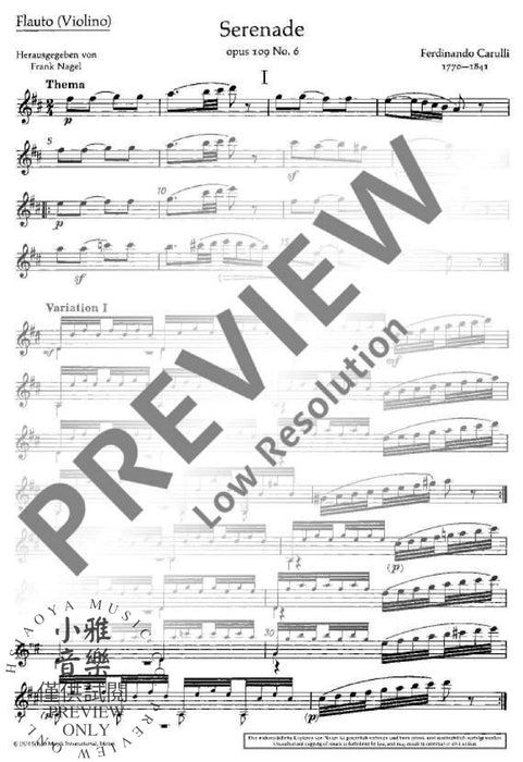 Serenade op. 109/6 混和二重奏 小夜曲 朔特版 | 小雅音樂 Hsiaoya Music