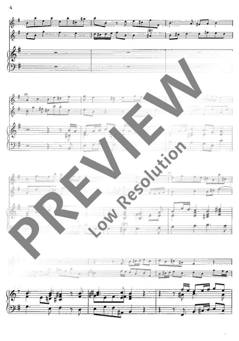 Triosonata E minor HWV 395 韓德爾 三重奏鳴曲小調 長笛 2把以上加鋼琴 朔特版 | 小雅音樂 Hsiaoya Music